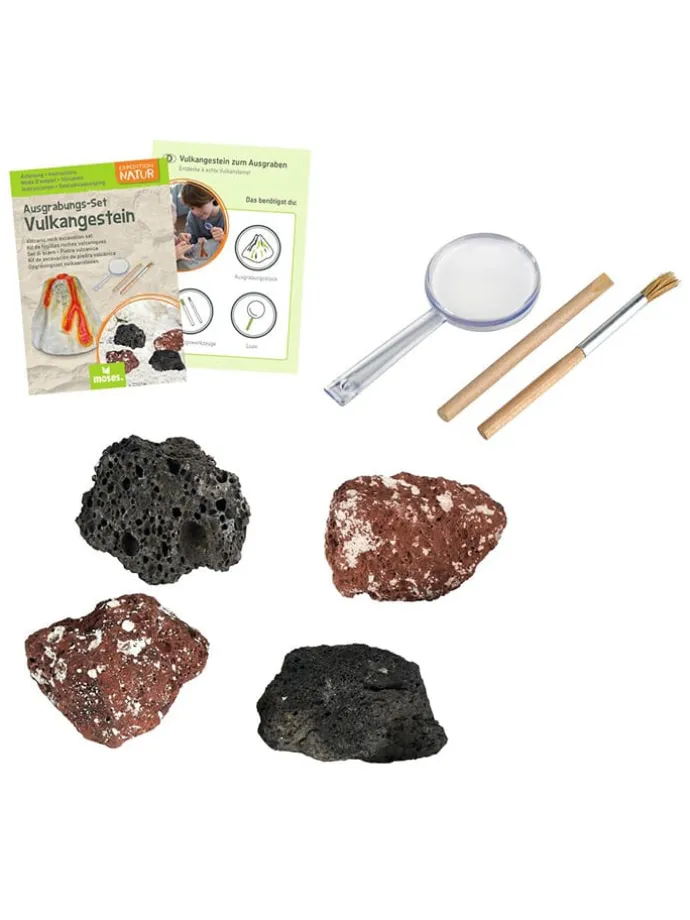 Ausgrabungs-Set "Expedition Natur - Vulkangestein" - ab 7 Jahren