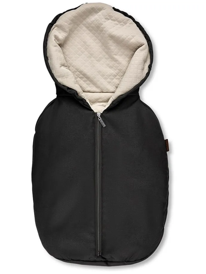 Autoschalen-Fußsack "Tulip" in Schwarz - (L)72 x (B)30 cm
