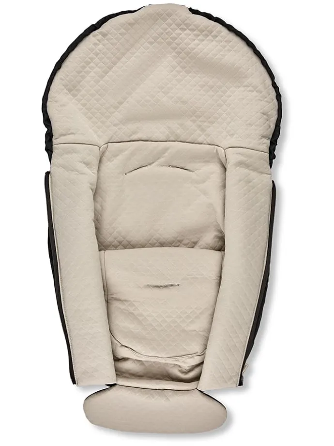Autoschalen-Fußsack "Tulip" in Schwarz - (L)72 x (B)30 cm