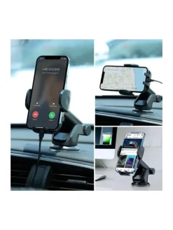 Autotelefonhalter mit ausziehbarem Teleskoparm für Armaturenbrett