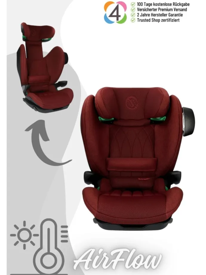 Avionaut MaxSpace AirFlow Kindersitz (100-150 cm) - Farbe: Red