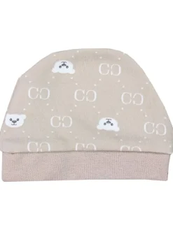 Baby Bekleidungsset Langarmbody Hose Mütze3 teilig in beige Modell 1