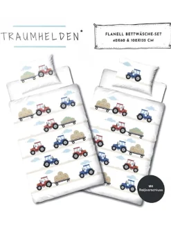 Baby Bettwäsche-Set Biber/Flanell
