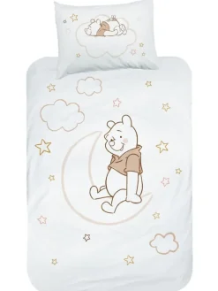 Baby Bettwäsche-Set Biber/Flanell "Disney's Winnie the Pooh" in Weiß