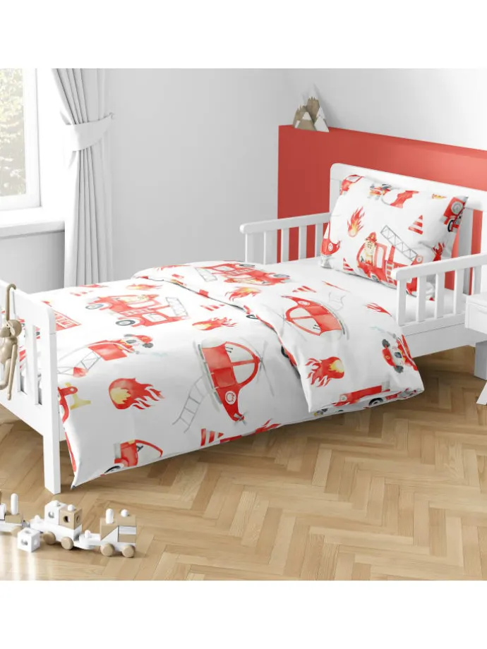 Baby Bettwäsche-Set "Little Hero" in Rot