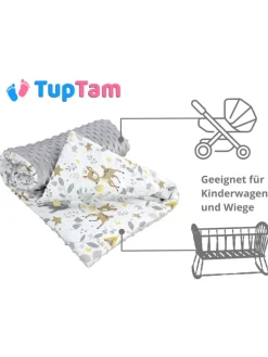 Baby Einschlagdecke für Autositz 2er SET in dunkelgrün