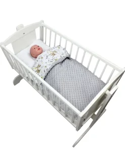 Baby Einschlagdecke für Autositz 2er SET in dunkelgrün