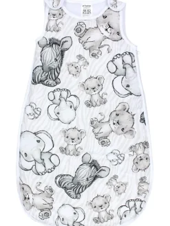 Baby Ganzjahres Schlafsack Wattiert in beige