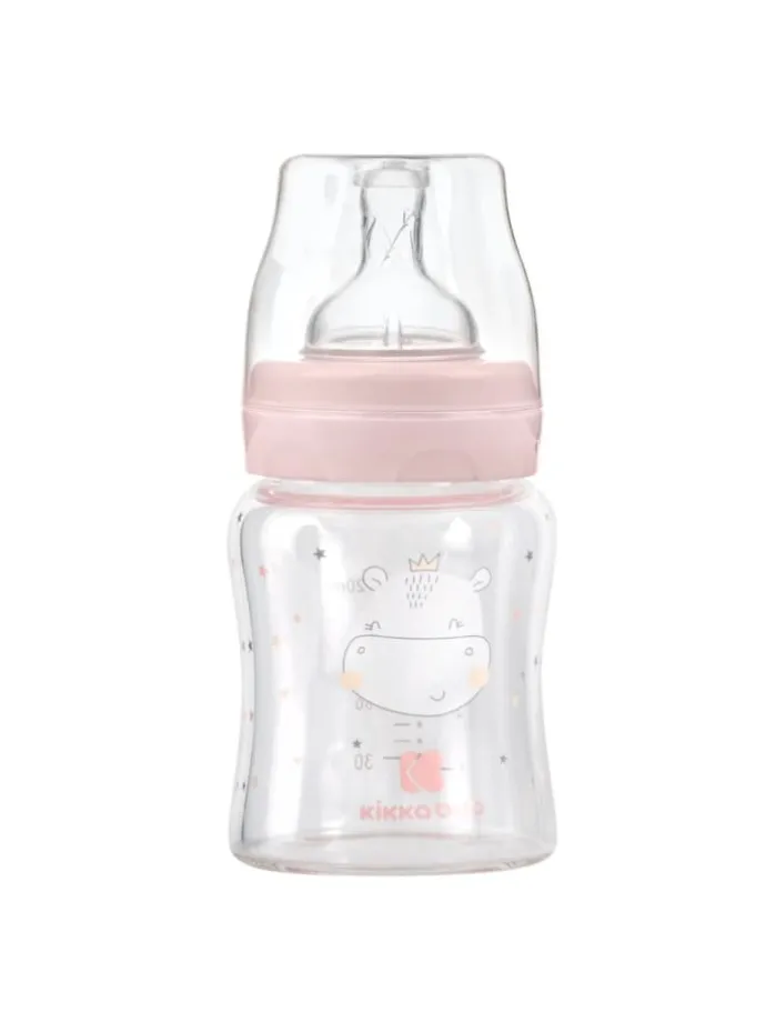 Baby Glasflasche 120 ml in rosa