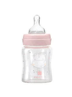 Baby Glasflasche 120 ml in rosa