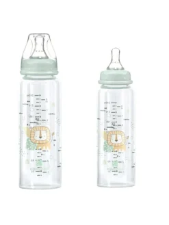 Baby Glasflasche Savanna 240ml in grün