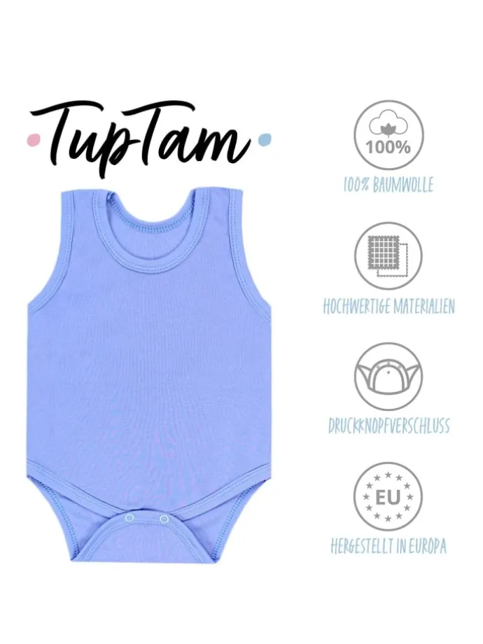 Baby Jungen Achselbody 5er Pack in hellblau