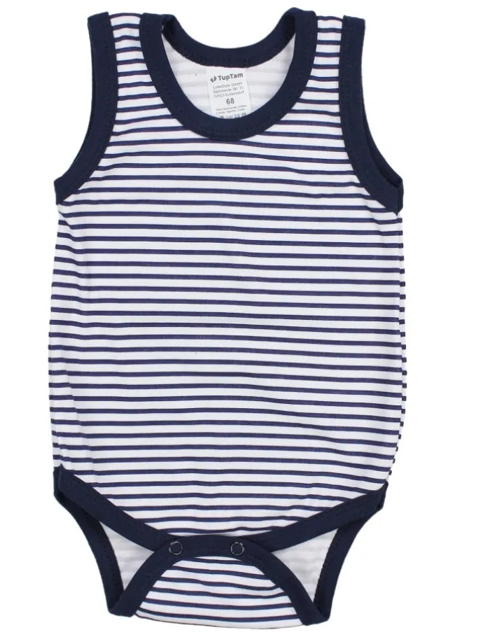 Baby Jungen Achselbody 5er Pack in grau/weiß