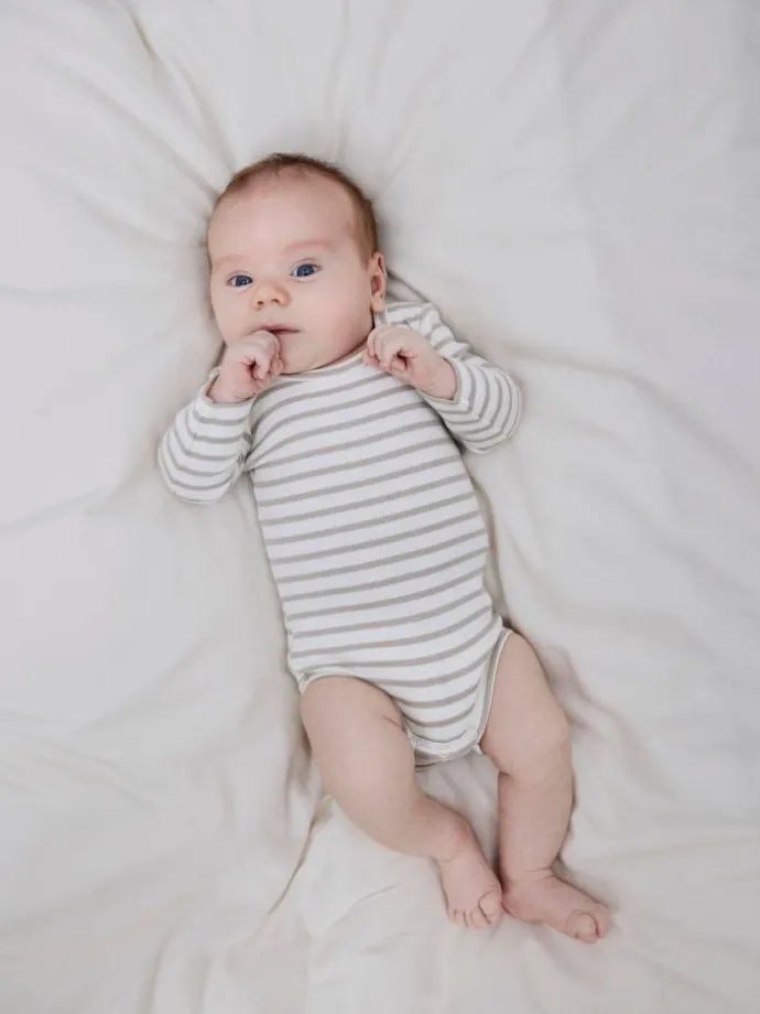 Baby Langarmbody NBNBANI in pure cashmere