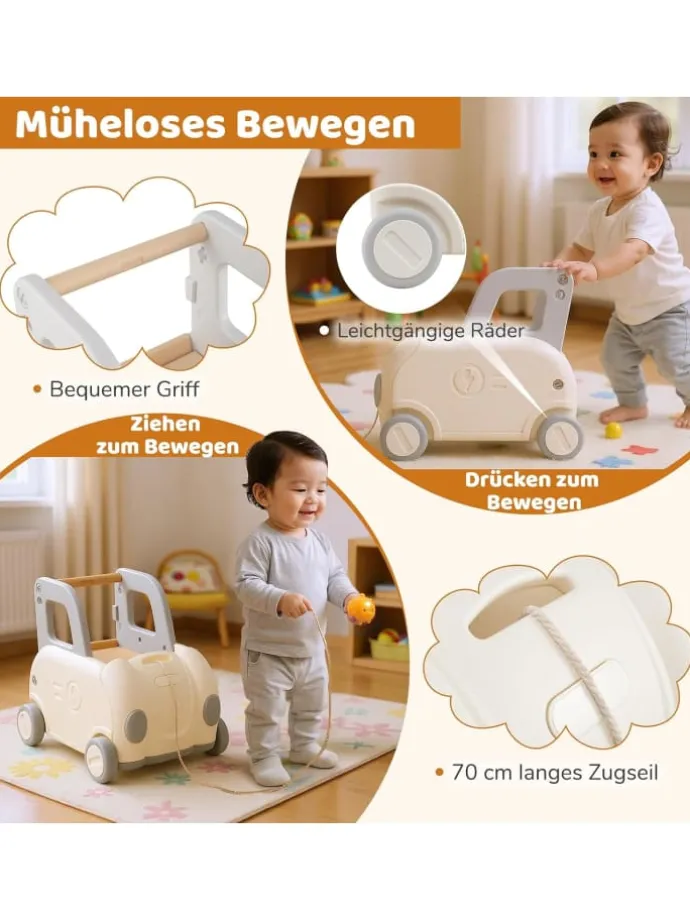 Baby Lauflernwagen in Weiß