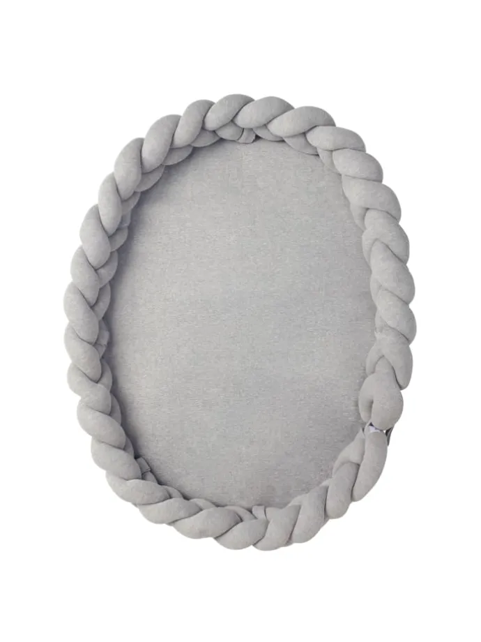 Baby Nest geflochten Grau