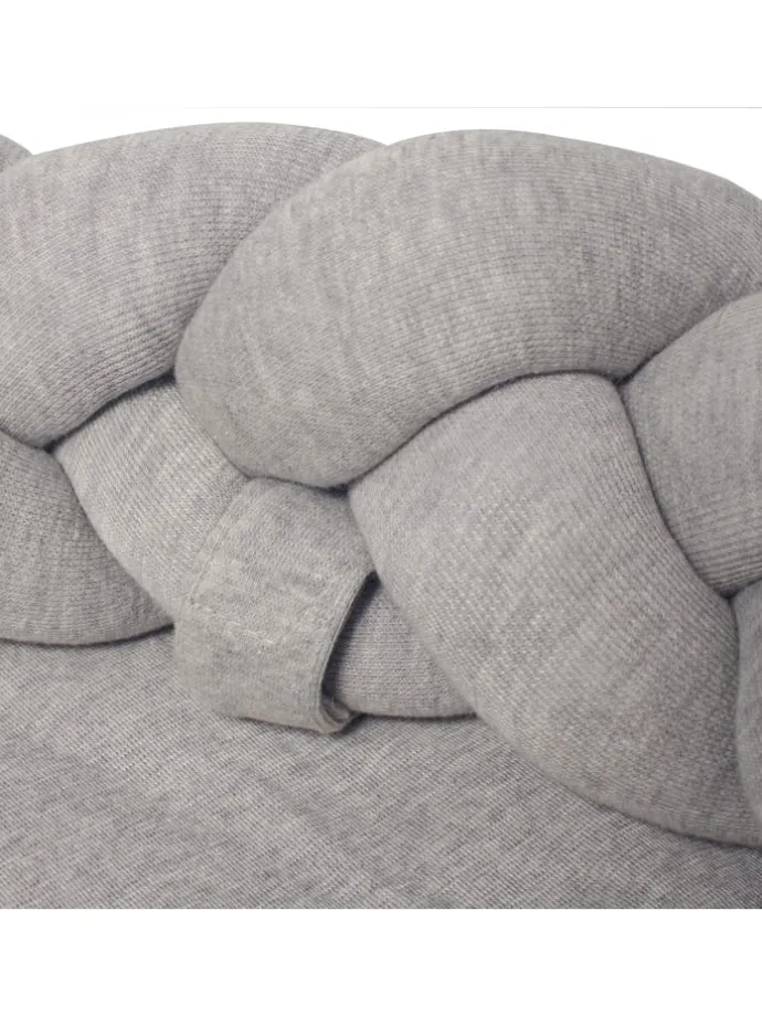 Baby Nest geflochten Grau