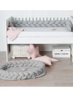 Baby Nest geflochten Grau