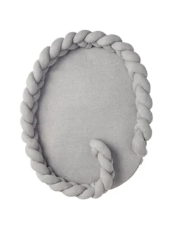 Baby Nest geflochten Grau