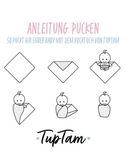 Baby Pucktuch Babydecke in rosa