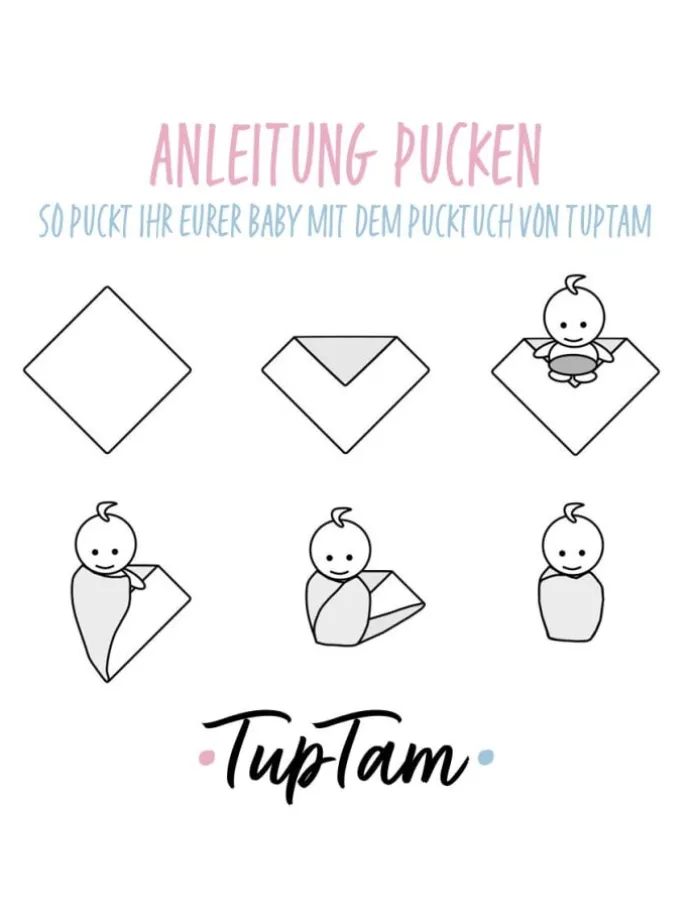 Baby Pucktuch Babydecke in rosa