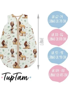 Baby Sommer Schlafsack Ärmellos Unwattiert in braun