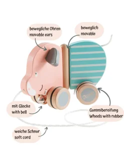 Baby Spielzeug Nachziehtier Ziehtier Schweinchen