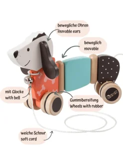 Baby Spielzeug Nachziehtier Ziehtier Hund 