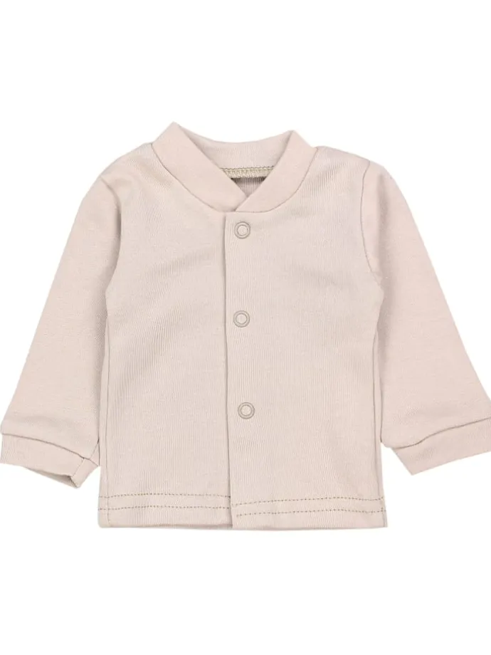 Baby Unisex Strampler-Set mit Aufdruck Spruch 2-tlg in weiß/beige