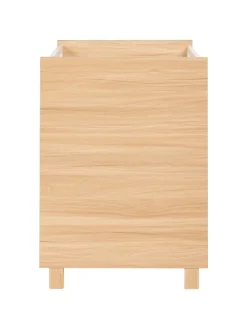 Babybett GUNNAR in Weiß/Braun - (W) 65 x (H) 81 x (L) 124 cm