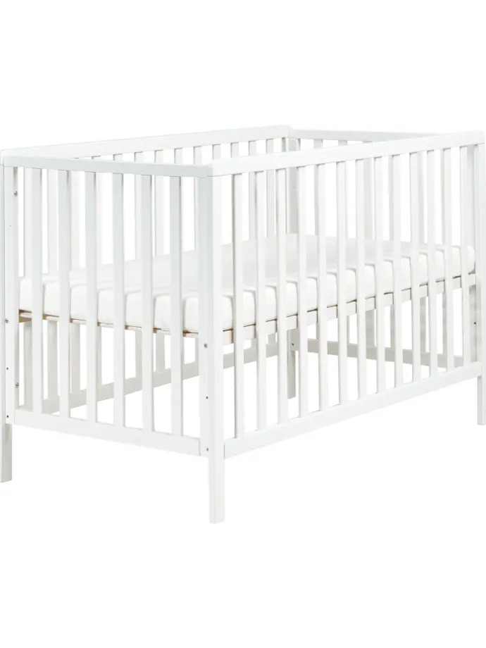Babybett KIAMA in Weiß - (W) 75 x (H) 89 x (L) 134 cm