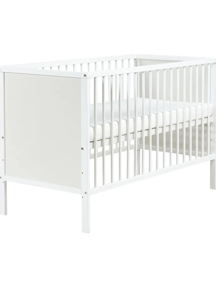 Babybett ZAMA in Weiß - (W) 65 x (H) 84 x (L) 122 cm