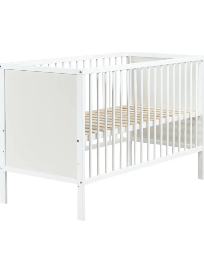 Babybett ZAMA in Weiß - (W) 65 x (H) 84 x (L) 122 cm