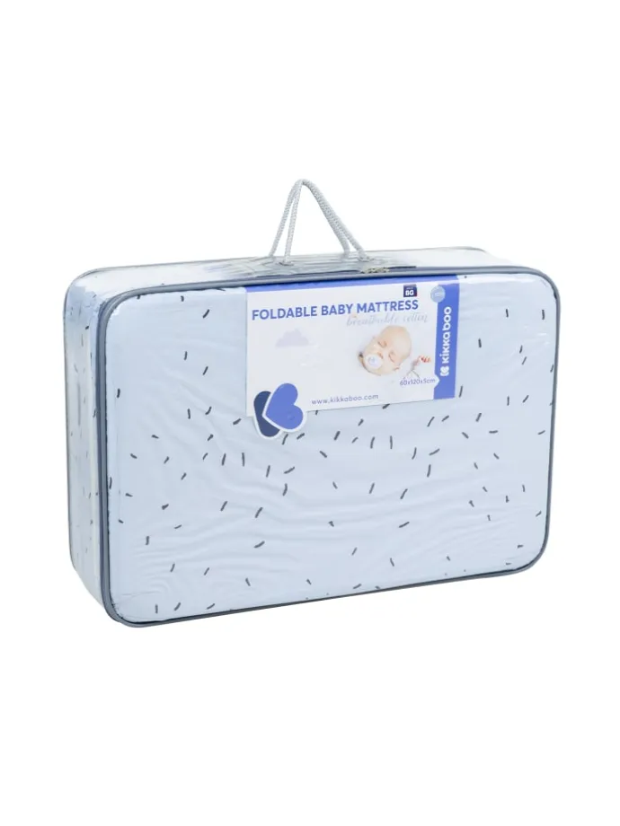 Babybett-Faltmatratze Bear in blau