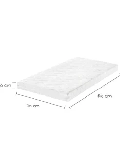 Babybett-Matratze Air Allround 70 x 140 in weiss