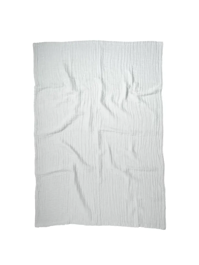 Babydecke 4 in 1 groß in Grau - 90 x 120 cm