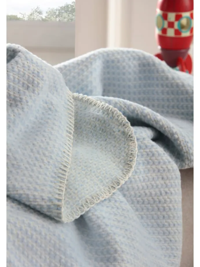 Babydecke Cotton in blau