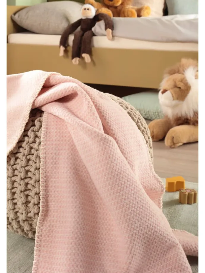 Babydecke Cotton in rose
