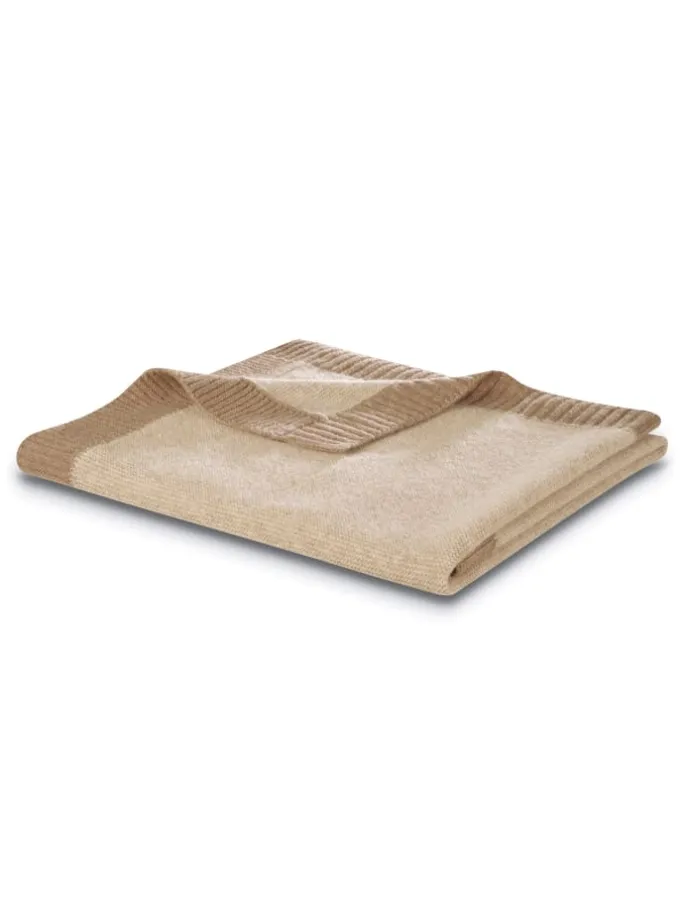Babydecke Wool Knit in natur