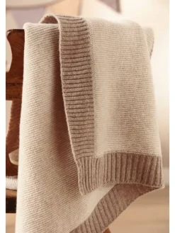 Babydecke Wool Knit in natur