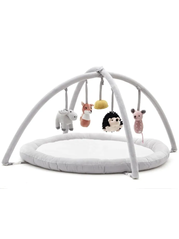 Babygym EDVIN in Weiß/Grau ab 0 Monate