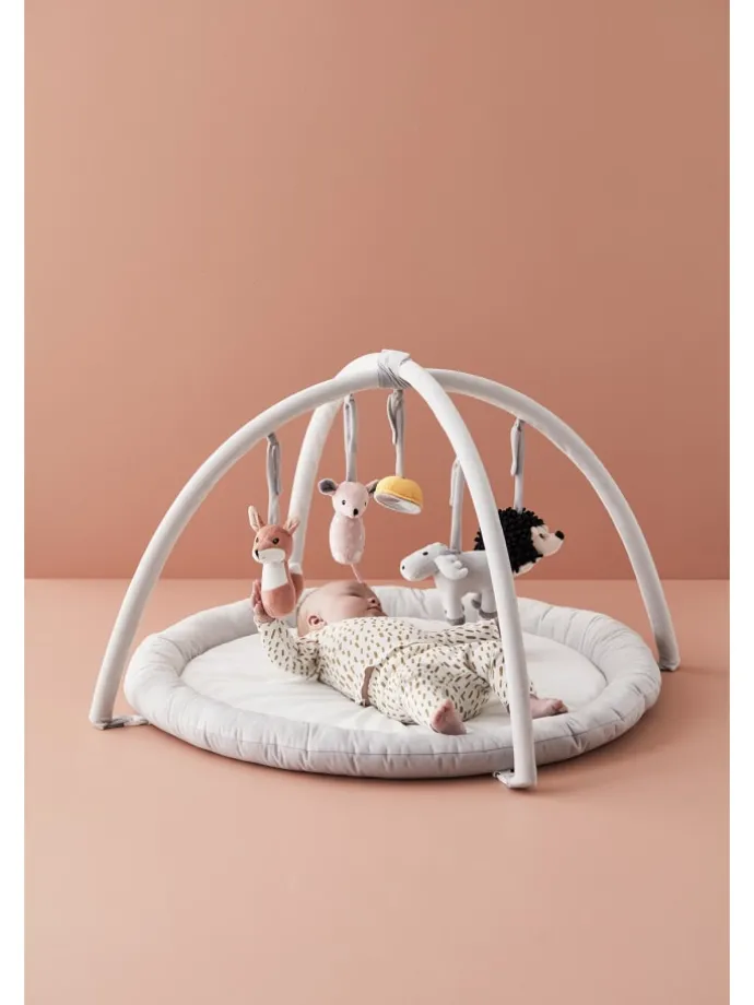 Babygym EDVIN in Weiß/Grau ab 0 Monate