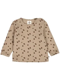 Babylangarmshirt in Beige/ Root/ Deep green