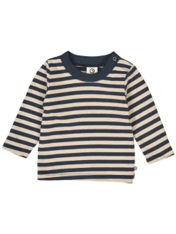 Babylangarmshirt in Oak/ Night blue