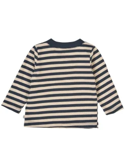 Babylangarmshirt in Oak/ Night blue