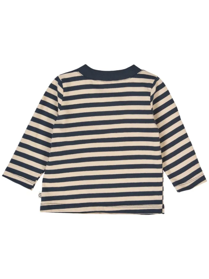 Babylangarmshirt in Oak/ Night blue
