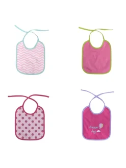 Babylatz-Set 7-teilig einlagig in rosa