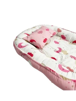 Babynest mit Kissen in Mehrfarbig