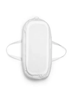 Babynestchen tragbar - Embroidery Anglaise, 78x45x16cm, in Weiß