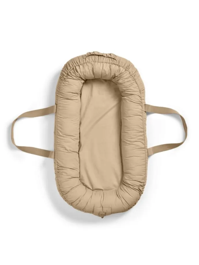 Babynestchen tragbar - Pure Khaki in Beige 78 x 45cm